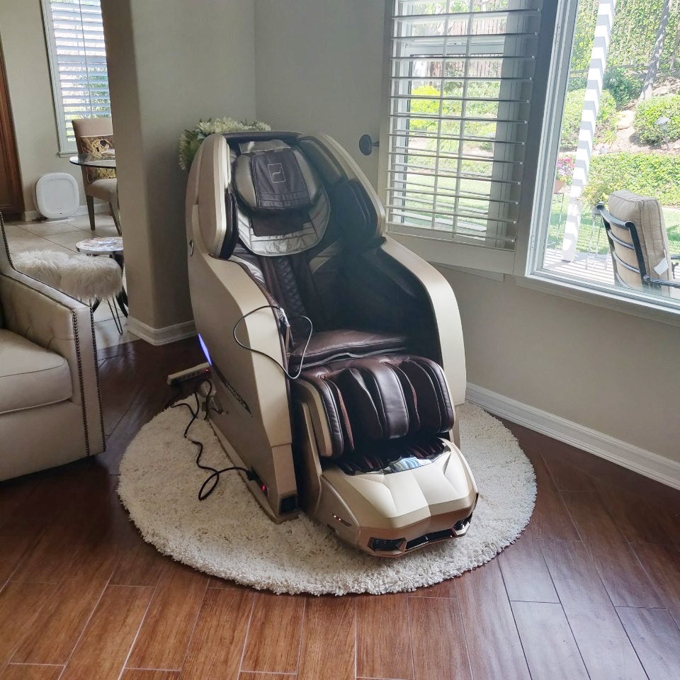 A pharaoh S 2massage chairs are beautifully placed in the house.